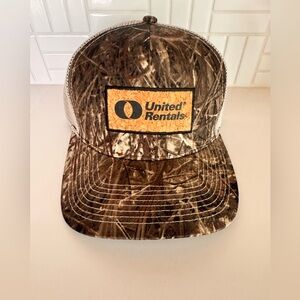 United Rentals Camouflage Trucker Hat adjustable